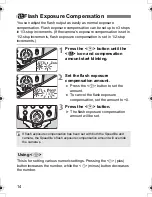 Preview for 14 page of Canon 430EX - Speedlite II - Hot-shoe clip-on... User Manual