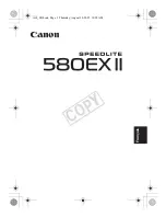 Preview for 60 page of Canon 580EX - Speedlite II - Hot-shoe clip-on... Instruction Manual