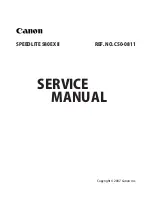 Preview for 2 page of Canon 580EX - Speedlite II - Hot-shoe clip-on... Service Manual