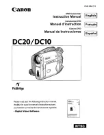 Canon DC20 E Instruction Manual preview