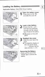 Предварительный просмотр 9 страницы Canon ELPH Z3 IXUS III Instructions Manual