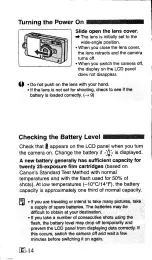 Предварительный просмотр 14 страницы Canon ELPH Z3 IXUS III Instructions Manual