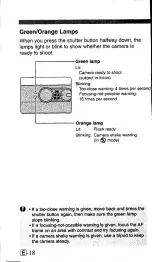 Предварительный просмотр 18 страницы Canon ELPH Z3 IXUS III Instructions Manual