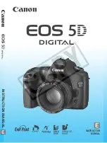 Предварительный просмотр 1 страницы Canon EOS 5D Mark II - EOS 5D Mark II 21.1MP Full Frame CMOS Digital SLR... Instruction Manual