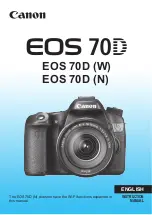 Предварительный просмотр 1 страницы Canon EOS 70D(W) Instruction Manual