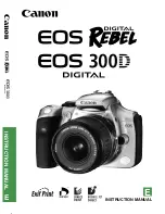 Предварительный просмотр 1 страницы Canon EOS EOS 300D Instruction Manual