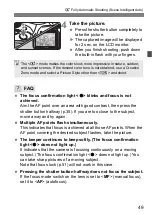 Предварительный просмотр 49 страницы Canon EOS REBEL SL1 Basic Instruction Manual