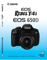 Предварительный просмотр 1 страницы Canon EOS Rebel T4i 18-135mm IS STM Lens Kit Instruction Manual