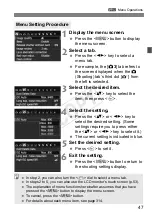 Предварительный просмотр 47 страницы Canon EOS Rebel T4i 18-135mm IS STM Lens Kit Instruction Manual