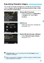 Preview for 43 page of Canon EOS REBEL T6 (W) Wireless Function Instruction Manual