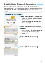 Preview for 21 page of Canon EOS REBEL T7I Wi-Fi (Wireless Communication) Function Instruction Manual