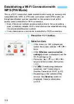 Preview for 114 page of Canon EOS REBEL T7I Wi-Fi (Wireless Communication) Function Instruction Manual