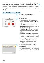 Preview for 118 page of Canon EOS REBEL T7I Wi-Fi (Wireless Communication) Function Instruction Manual