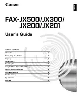 Preview for 3 page of Canon FAX-JX500 User Manual