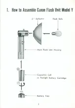 Предварительный просмотр 3 страницы Canon FLASH UNIT Y Instructions Manual