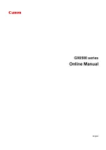 Canon GX6500 Series Online Manual предпросмотр