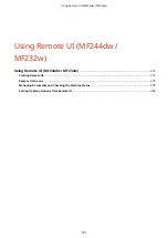 Предварительный просмотр 277 страницы Canon imageclass MF244DW User Manual