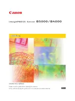 Canon imagePRESS Server B5000 Manual предпросмотр