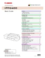 Canon imagePROGRAF iPF6400 Basic Manual предпросмотр