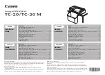 Preview for 1 page of Canon imagePROGRAF TC-20 Installation Manual