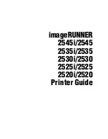 Предварительный просмотр 2 страницы Canon imageRUNNER 2545i Printer Manual