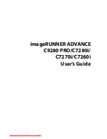 Предварительный просмотр 3 страницы Canon imageRUNNER ADVANCE C9280 PRO User Manual