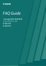 Canon imageRUNNER ADVANCE DX C357iF Faq Manual предпросмотр