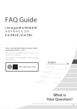 Preview for 3 page of Canon imageRUNNER ADVANCE DX C478iZ Faq Manual