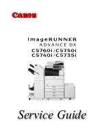 Canon ImageRUNNER ADVANCE DX C5760i Service Manual preview