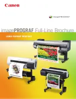 Предварительный просмотр 1 страницы Canon iPF500 - imagePROGRAF Color Inkjet Printer Brochure & Specs