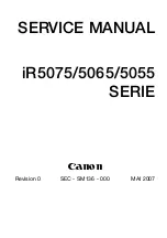 Canon iR5075 Service Manual preview