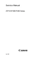 Canon iR7086 Service Manual preview