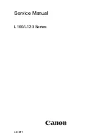 Canon L120 Series Service Manual preview