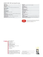 Preview for 4 page of Canon LBP-3200 Specifications