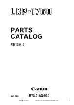 Preview for 307 page of Canon LBP1760P Service Manual