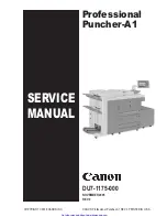 Canon Multi Function Professional Puncher-A1 Service Manual preview