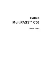 Canon MultiPASSTM C50 User Manual предпросмотр