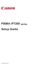 Canon PIXMA iP7200 Series Setup Manual preview