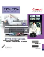 Canon PIXMA iX4000 Brochure & Specs preview