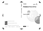 Предварительный просмотр 1 страницы Canon PIXMA MP160 User Manual