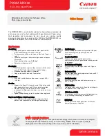 Canon PIXMA MX300 Brochure & Specs предпросмотр