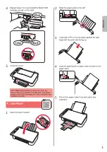 Предварительный просмотр 5 страницы Canon PIXMA TS300 series Getting Started