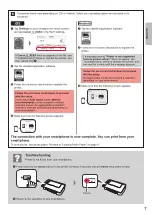 Предварительный просмотр 9 страницы Canon PIXMA TS300 series Getting Started