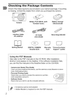 Предварительный просмотр 2 страницы Canon Powershot A3100 IS User Manual