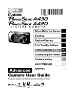 Предварительный просмотр 25 страницы Canon PowerShot A430 User Manual