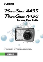 Canon PowerShot A495 User Manual preview