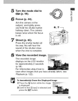 Предварительный просмотр 19 страницы Canon POWERSHOT A80 - Digital Camera - 4.0... User Manual