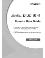 Canon PowerShot ELPH 100 HS IXUS 115 HS User Manual preview