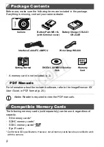 Предварительный просмотр 2 страницы Canon PowerShot ELPH 110 HS User Manual