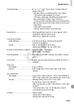 Предварительный просмотр 189 страницы Canon Powershot SX150 IS User Manual